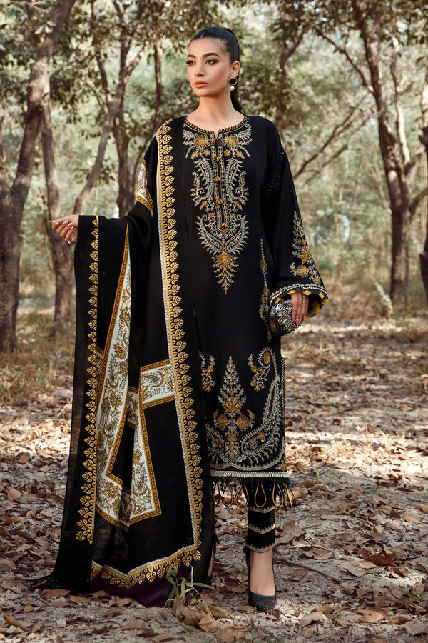 3PC Lawn Embroidered Shirt With Digital Printed Dupatta-324
